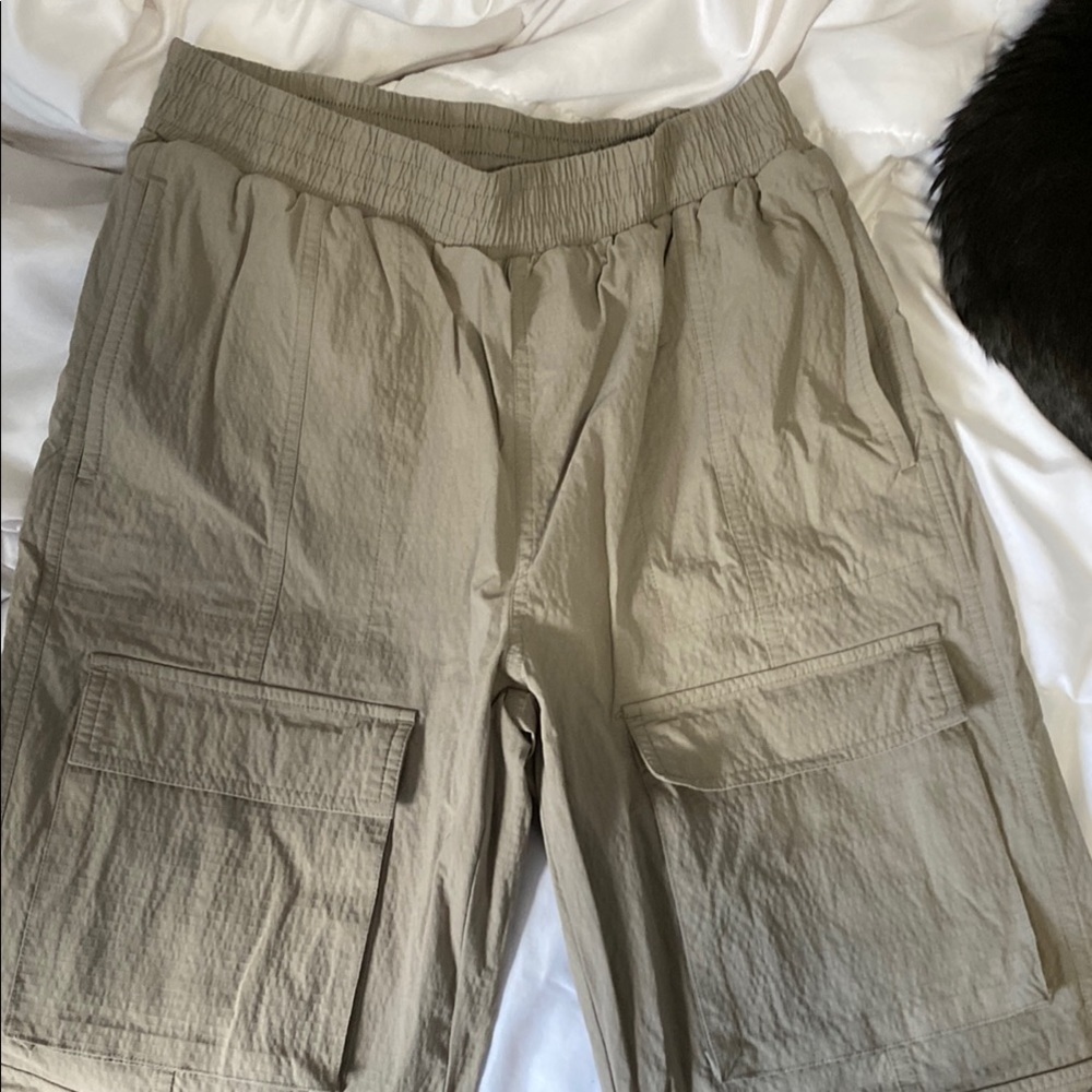Mono B Tan Cargo Pants with Relaxed Fit